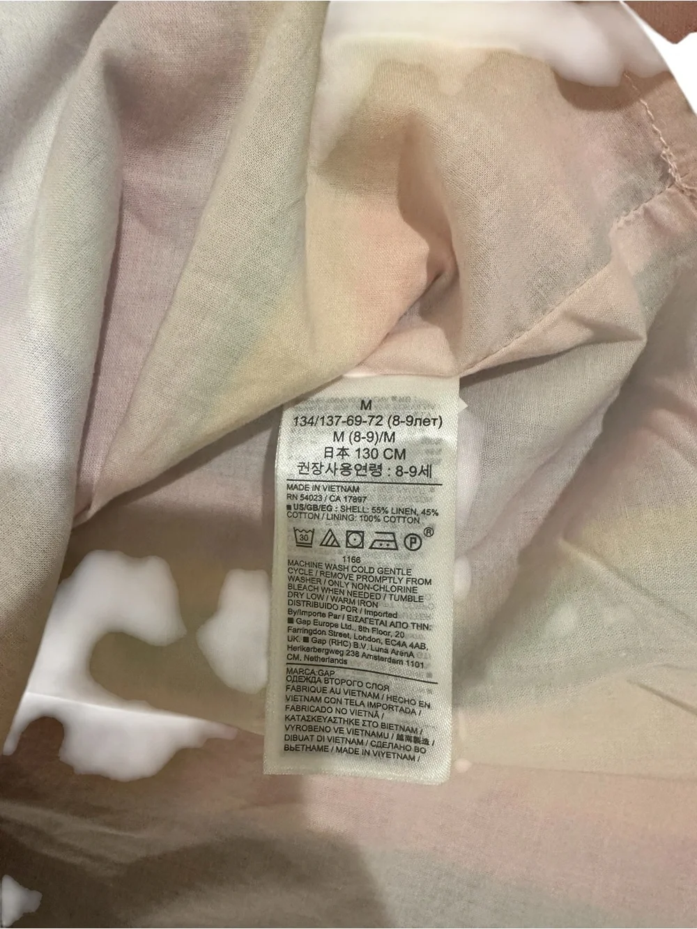Gap Kids Rainbow Striped Linen Cotton Skirt Size M (8)